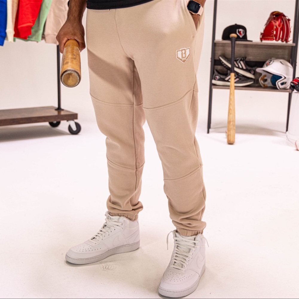 NWT Baseball lifestyle 101 Baseline Sweatpants - Khaki - adult M